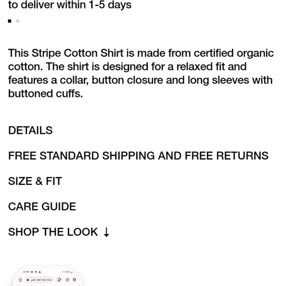 GANNI multicolored striped button down shirt women's size large - Picture 5 of 10